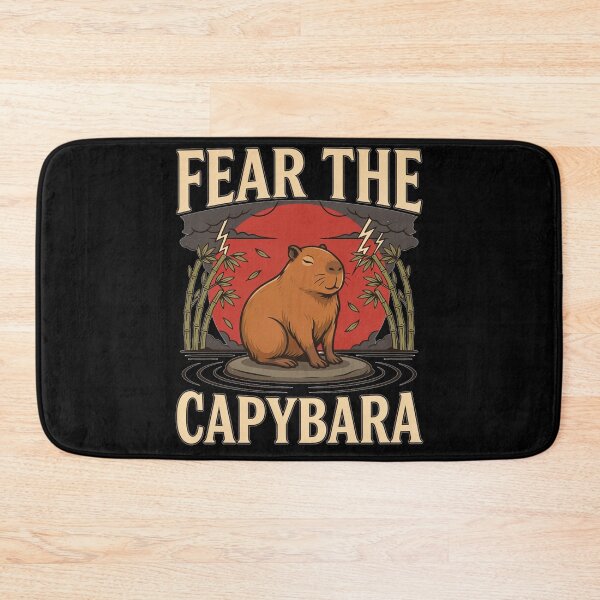 Item preview, Fear the Capybara – Funny Vintage Animal Design designed and sold by No Excuses Supply.