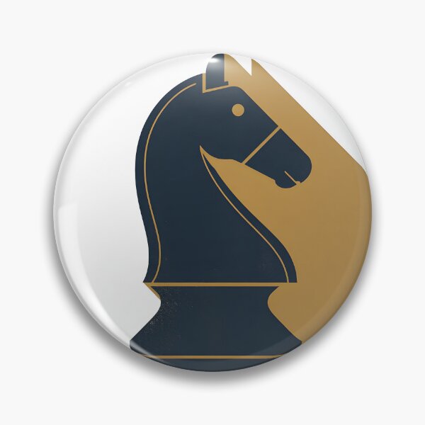 Artikelvorschau, Bold Chess Knight Silhouette Shadow entworfen und verkauft von VINTOR-.