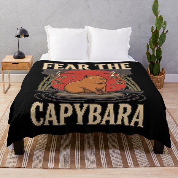 Item preview, Fear the Capybara – Funny Vintage Animal Design designed and sold by No Excuses Supply.