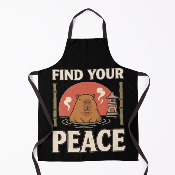 Item preview, Find Your Peace Capybara – Vintage Relaxation Design designed and sold by No Excuses Supply.