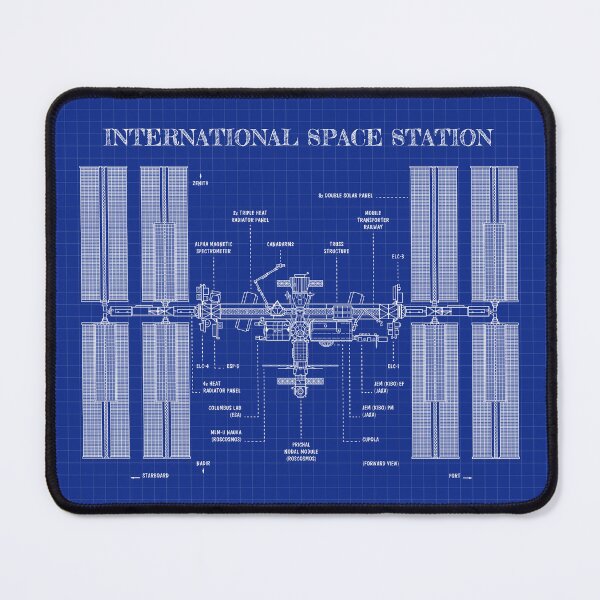 Item preview, International Space Station (ISS) and Visiting Vehicles (Blueprint) designed and sold by BGALAXY.