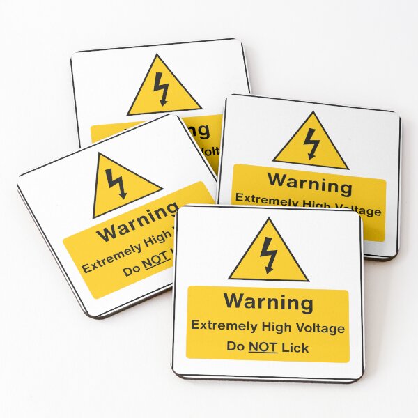 Item preview, Warning. Extremely High Voltage. Do NOT Lick designed and sold by AndysTeeShop.