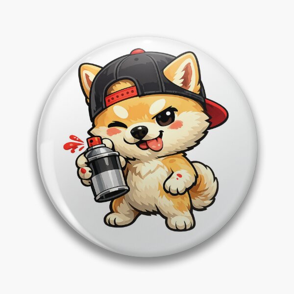 Item preview, Graffiti Shibainu designed and sold by HazeyHazeyHazey.