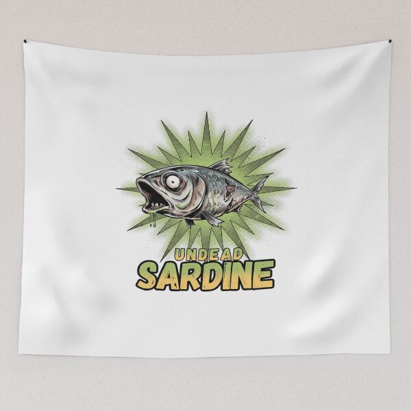 Item preview, Undead Sardine Comic Style Graphic designed and sold by ColeLaniTrading.