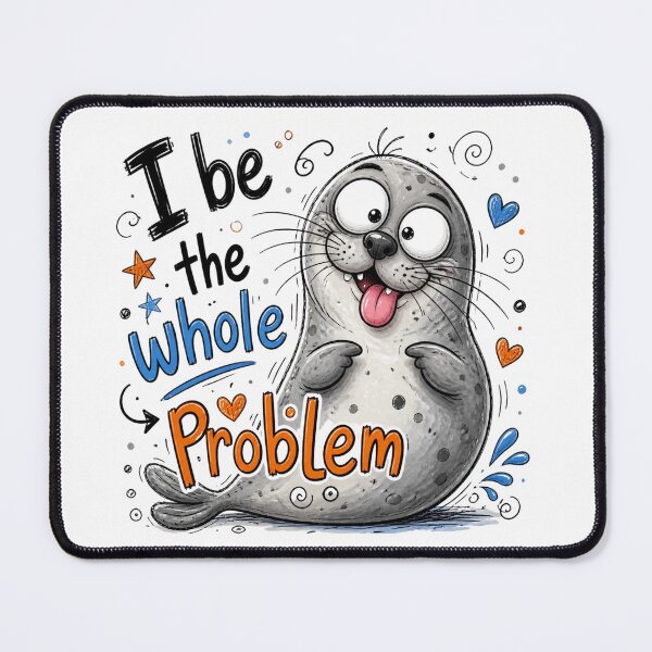 Item preview, Neil The Seal Be The Whole Problem designed and sold by Dalila Cartoon.