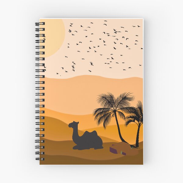 Item preview, Desert Sunset Camel palm Boho style designed and sold by Art IN Pack.