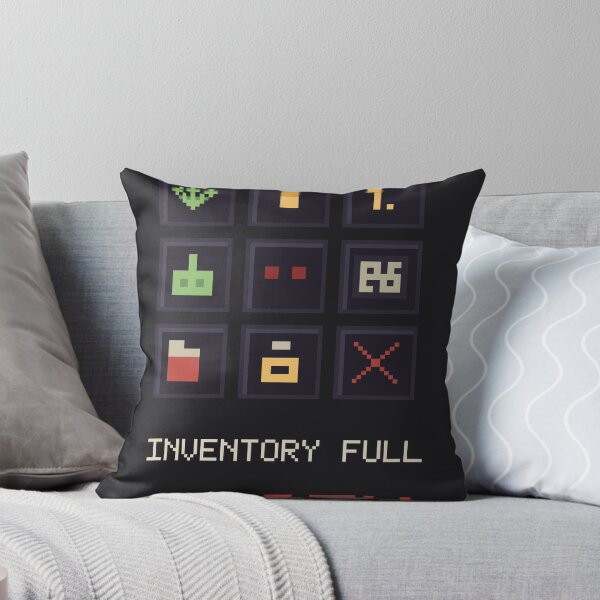 Item preview, Inventory Full Again, Funny Gamer Item Grid Pixel Art designed and sold by River1Shop.