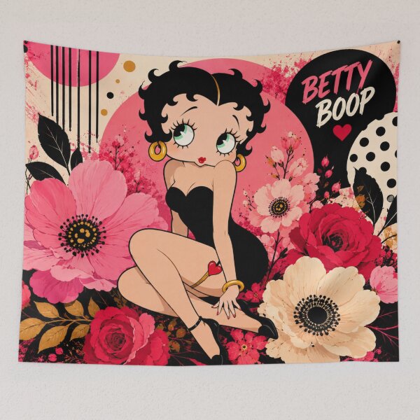 Item preview, Betty Boop Neo Pop Floral Art for Retro Pop Culture Fans designed and sold by RickE.