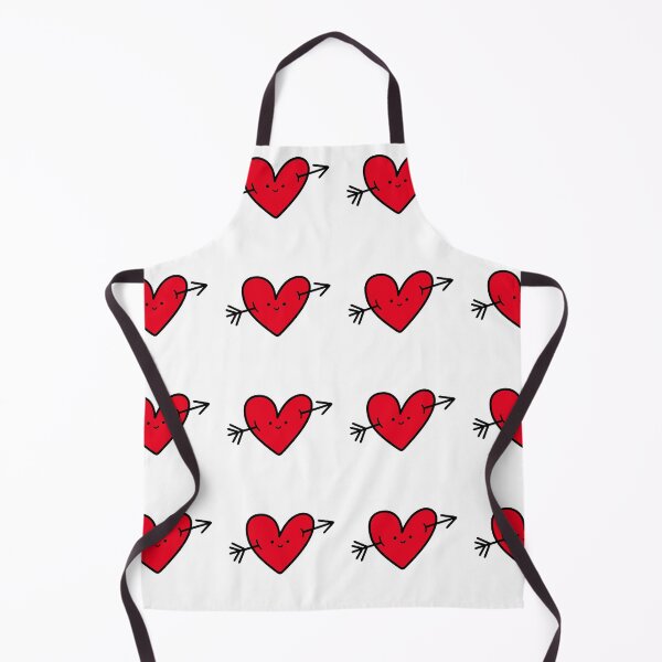 Item preview, happy heart smiley cupid's arrow through the heart designed and sold by Mypixieart.