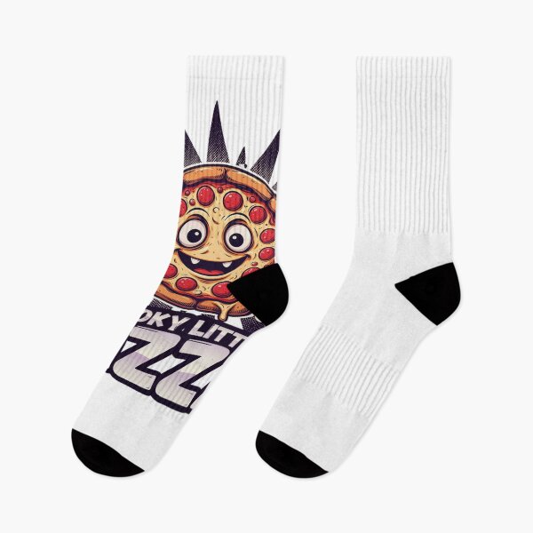 Item preview, Spooky Little Pizza Cartoon Character Graphic designed and sold by ColeLaniTrading.