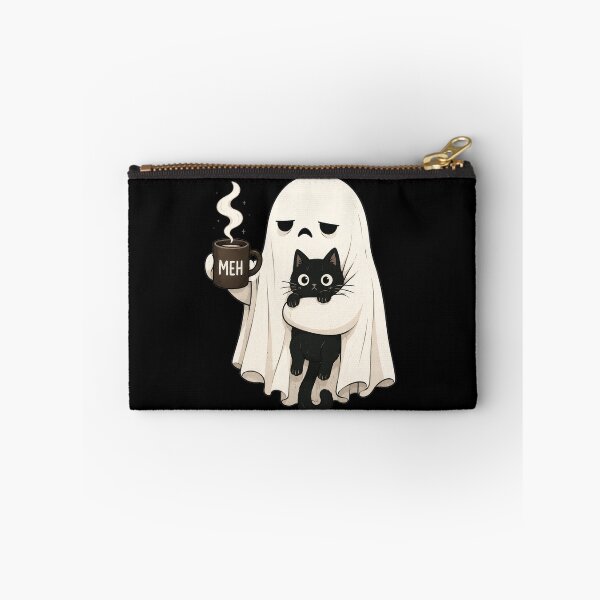 Item preview, Retro Funny Boojee Ghost Holding Black Cat designed and sold by Doodletext.