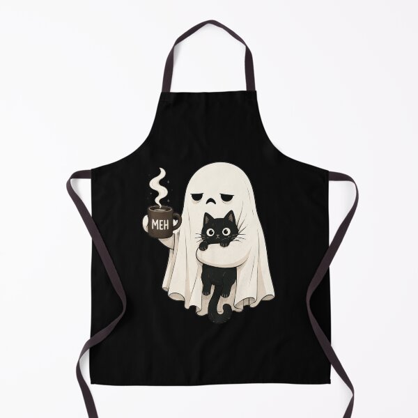 Item preview, Retro Funny Boojee Ghost Holding Black Cat designed and sold by Doodletext.