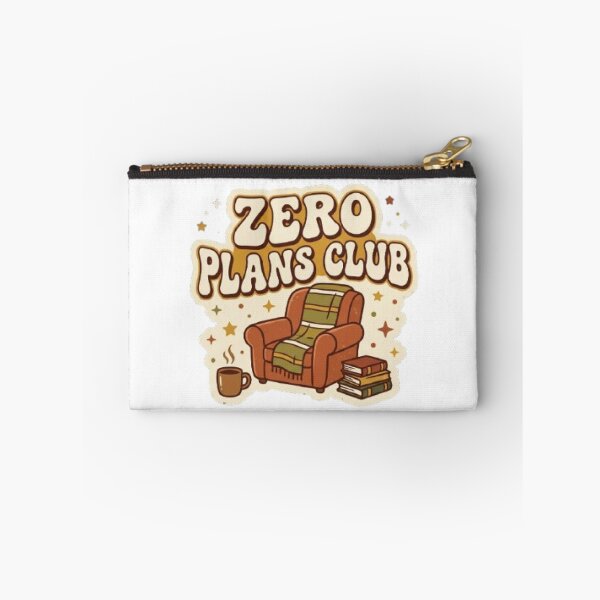 Item preview, Zero Plans Club Cozy Typography T-Shirt | Retro Relaxation Quote | Book & Coffee Graphic Tee designed and sold by Faisal  Shah.