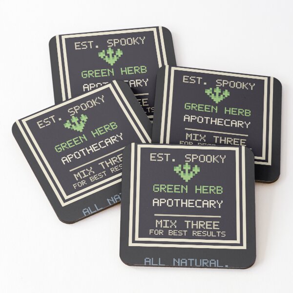 Item preview, Green Herb Apothecary, Vintage Horror Gaming Label designed and sold by River1Shop.