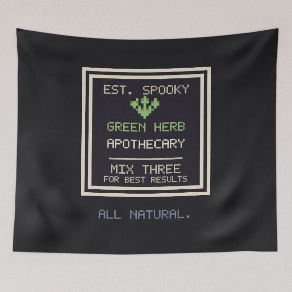 Item preview, Green Herb Apothecary, Vintage Horror Gaming Label designed and sold by River1Shop.