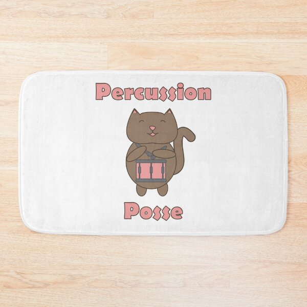 Item preview, Percussion Posse - Cute Cat Playing Snare Drum Illustration designed and sold by ValeriesGallery.