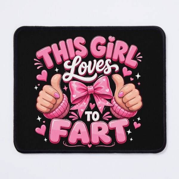 Item preview, This Girl Loves to Fart Funny Shirt | Silly Humor Gift | Cute Gassy Quote Design designed and sold by 76Valeria.