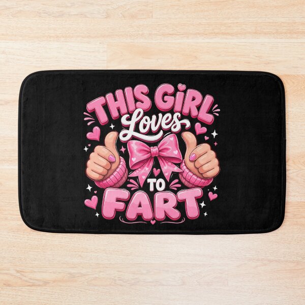 Item preview, This Girl Loves to Fart Funny Shirt | Silly Humor Gift | Cute Gassy Quote Design designed and sold by 76Valeria.