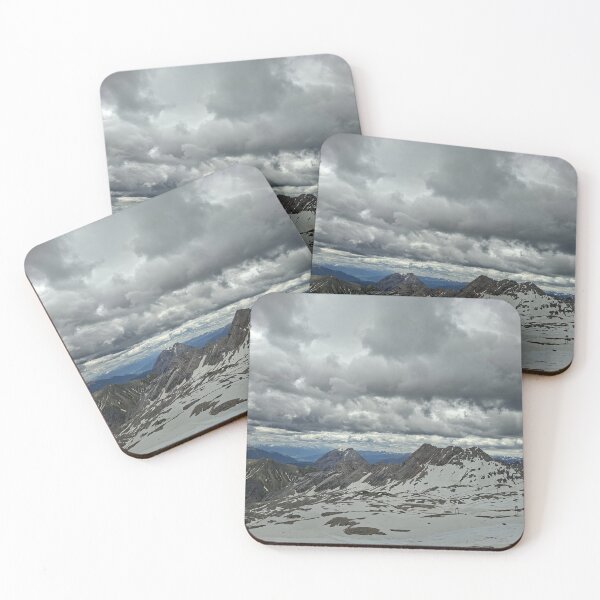 Item preview, Dramatic Storm Clouds Over Snow-Covered Alpine Mountains designed and sold by pasalagabriela.