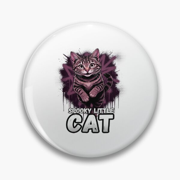 Item preview, Spooky Little Cat Tabby Feline Grin Artwork designed and sold by ColeLaniTrading.