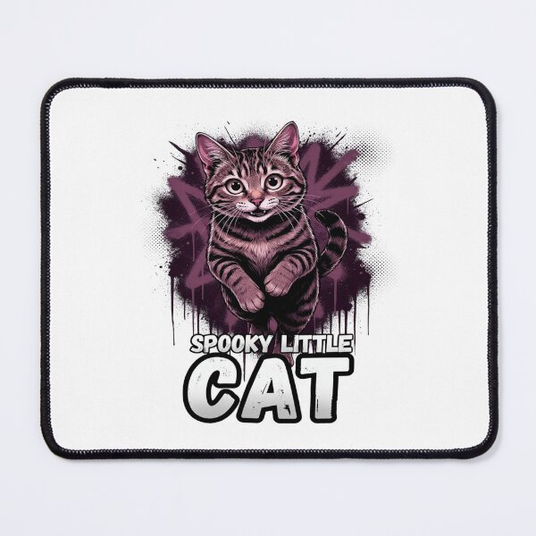 Item preview, Spooky Little Cat Tabby Feline Grin Artwork designed and sold by ColeLaniTrading.