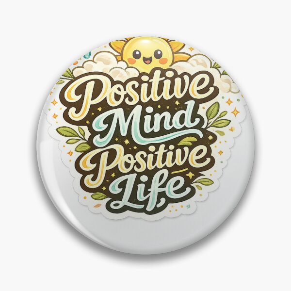 Item preview, Positive Mind Positive Life Cute Motivational Sticker designed and sold by Sticker_Verse_Studio.