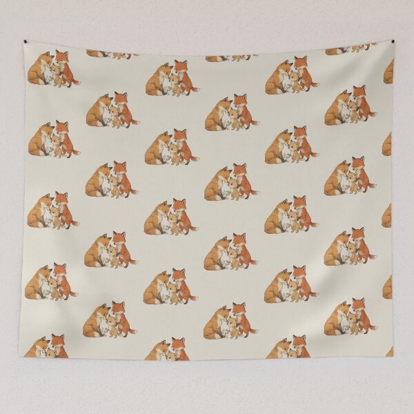 Item preview, Whimsical Fox Family Storybook Watercolor designed and sold by WikaKowalczyk.