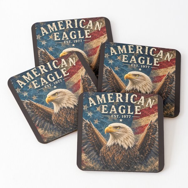 Item preview, American Eagle Vintage Patriotic USA Flag Design designed and sold by mariolasworld.