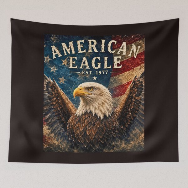 Item preview, American Eagle Vintage Patriotic USA Flag Design designed and sold by mariolasworld.