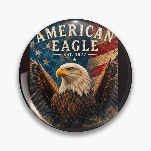 Item preview, American Eagle Vintage Patriotic USA Flag Design designed and sold by mariolasworld.