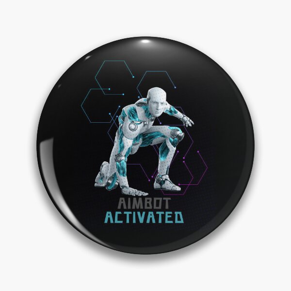 Item preview, Aimbot Activated Cyberpunk Cyborg Gamer Art designed and sold by AhmadAnnaPrints.