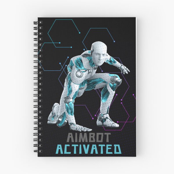 Item preview, Aimbot Activated Cyberpunk Cyborg Gamer Art designed and sold by AhmadAnnaPrints.