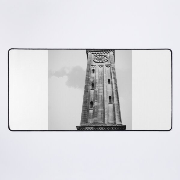 Item preview, Historic Clock Tower Architecture In Black And White Photography With Dramatic Vertical Perspective designed and sold by Nmallia.