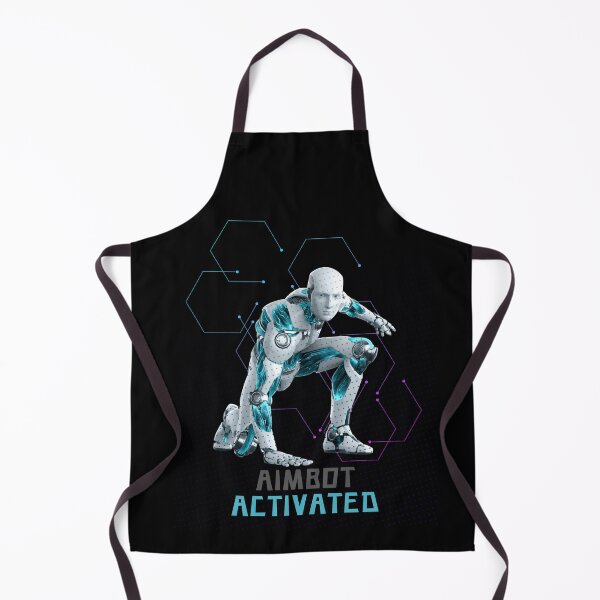 Item preview, Aimbot Activated Cyberpunk Cyborg Gamer Art designed and sold by AhmadAnnaPrints.