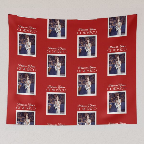 Item preview, Princess Grace of Monaco (White on Red) designed and sold by PawsitiveMum3.