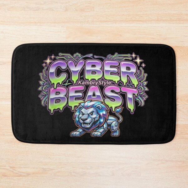 Item preview, Cyber Beast Robotic Lion - Futuristic Y2K Aesthetic Streetwear designed and sold by KambryStyle.