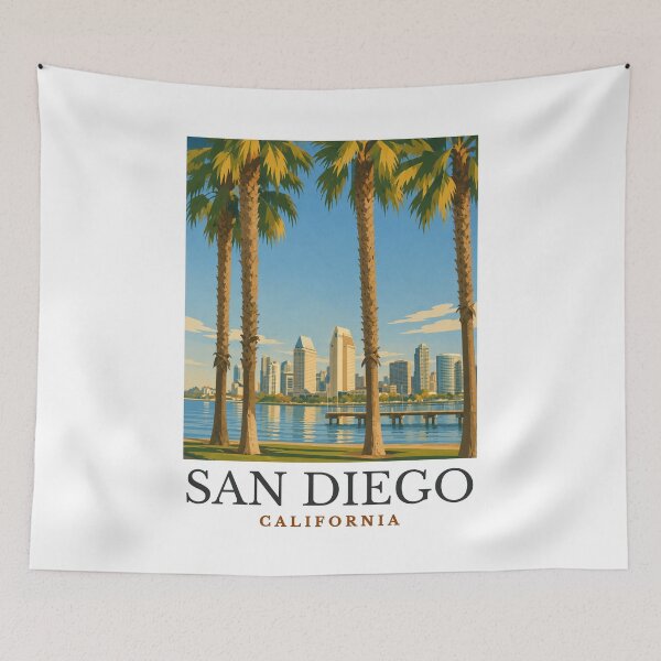 Item preview, San Diego - California  designed and sold by GoodOldVintage.