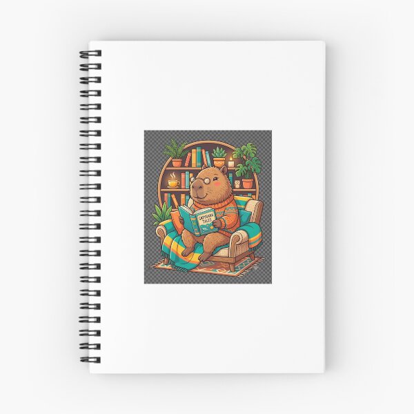 Item preview, Cute Capybara Reading Book designed and sold by phoenixram2495.