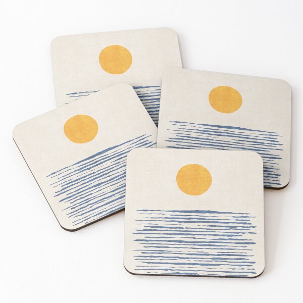 Item preview, Minimalist Seascape Sun over the Sea designed and sold by FAROSSTUDIO.