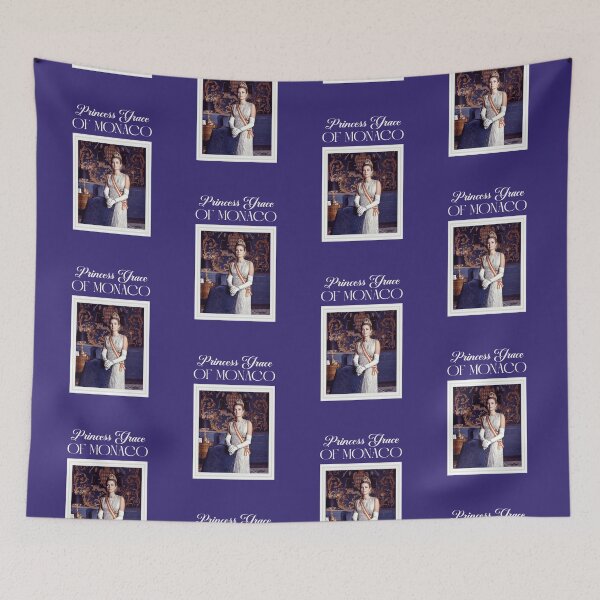 Item preview, Princess Grace of Monaco (White on Purple) designed and sold by PawsitiveMum3.