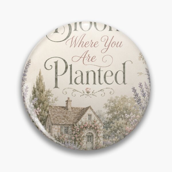 Item preview, Bloom Where You Are Planted designed and sold by CottageGrace.
