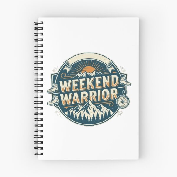 Item preview, Weekend Warrior Adventure T-Shirt | Vintage Outdoor Typography | Hiking & Camping Graphic Tee designed and sold by Faisal  Shah.