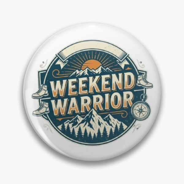 Item preview, Weekend Warrior Adventure T-Shirt | Vintage Outdoor Typography | Hiking & Camping Graphic Tee designed and sold by Faisal  Shah.