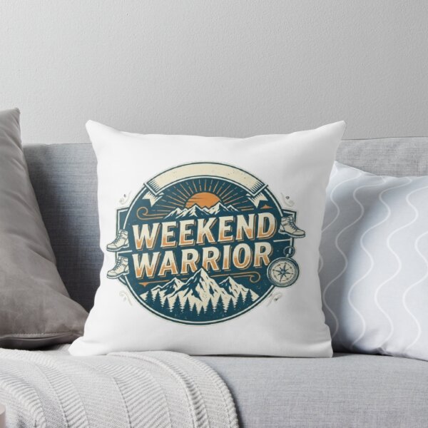 Item preview, Weekend Warrior Adventure T-Shirt | Vintage Outdoor Typography | Hiking & Camping Graphic Tee designed and sold by Faisal  Shah.