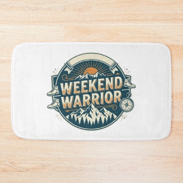 Item preview, Weekend Warrior Adventure T-Shirt | Vintage Outdoor Typography | Hiking & Camping Graphic Tee designed and sold by Faisal  Shah.