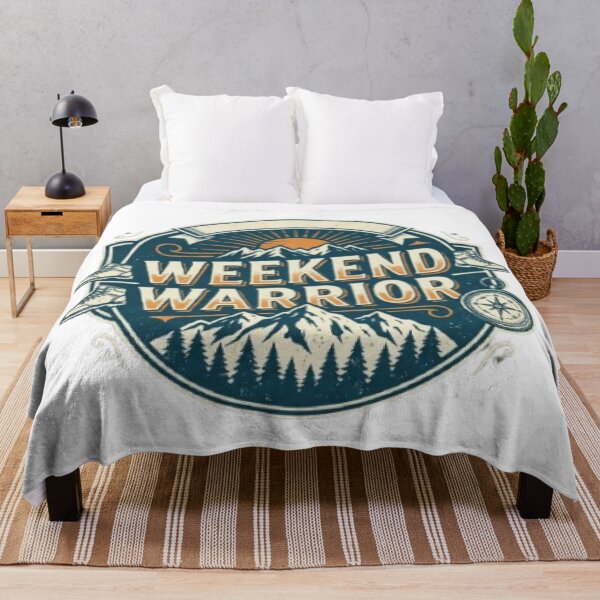 Item preview, Weekend Warrior Adventure T-Shirt | Vintage Outdoor Typography | Hiking & Camping Graphic Tee designed and sold by Faisal Shah.