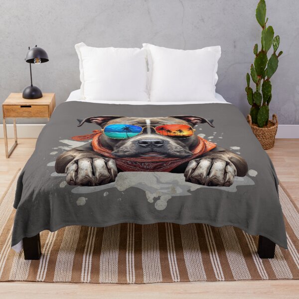 Item preview, COOL GREY PITBULL designed and sold by BKDIGITALSHOP.