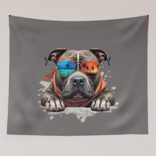 Item preview, COOL GREY PITBULL  designed and sold by BKDIGITALSHOP.