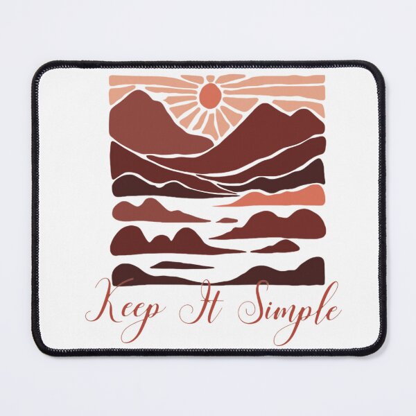 Item preview, Keep It Simple - Boho Mountain Sun Retro Minimalist designed and sold by IvanaIka.