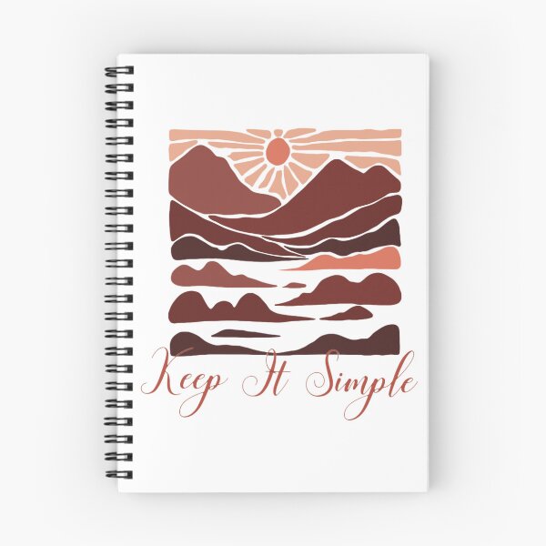 Item preview, ​Keep It Simple - Boho Mountain Sun Retro Minimalist designed and sold by IvanaIka.